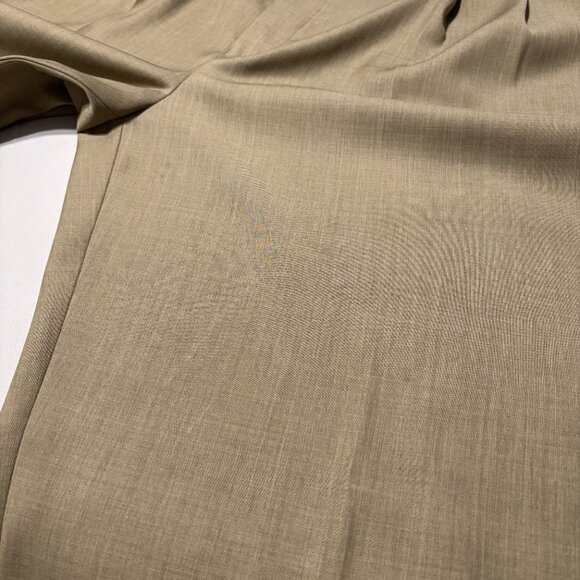 J. Ferrar Mens Dress Pants 42x32‎ Pleated Khaki Tan Polyester Slacks - Picture 5 of 10